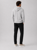 Men's wool hoodie sweater – Light Gray back view – Edward & Lawsen