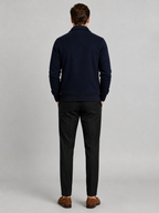 Men's chore jacket – Navy back view – Edward & Lawsen