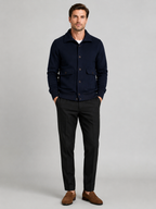 Men's chore jacket – Navy full view – Edward & Lawsen