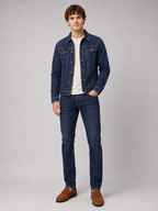 Men's denim jacket – Navy full view – Edward & Lawsen