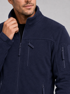 Men's fleece jacket – Navy detail view – Edward & Lawsen