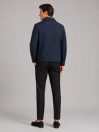 Men's fleece-lined jacket – Navy back view – Edward & Lawsen