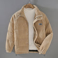 Men's corduroy puffer jacket – beige – Edward Lawson