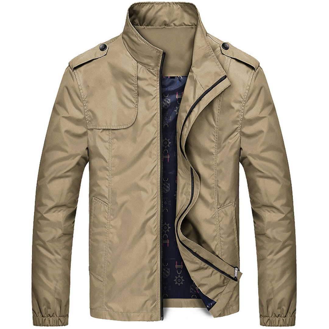 Men's lightweight field jacket – Khaki – Edward Lawson