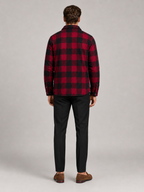 Men's quilted jacket – Red back view – Edward & Lawsen