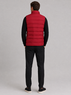 Men's puffer vest – Red back view – Edward & Lawsen