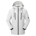 Men's USB heated winter jacket – Light Grey – Edward Lawson