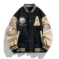 Men's embroidered varsity jacket – Black – Edward Lawson