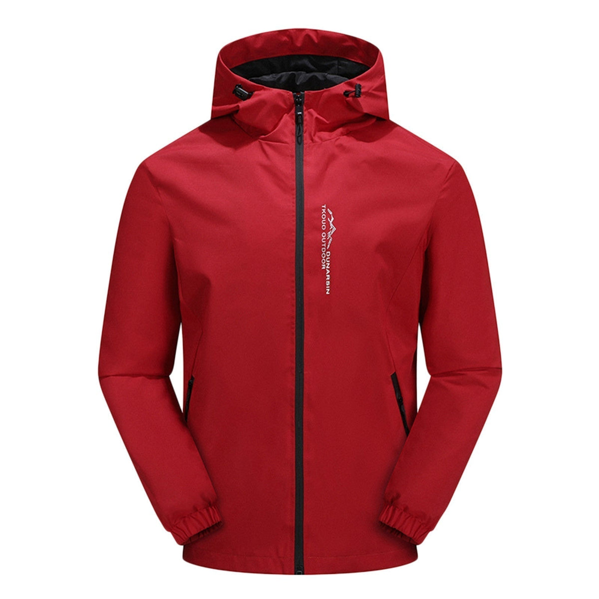 Men's lightweight hooded softshell jacket – Red – Edward Lawson