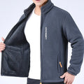 Men's polar fleece jacket – Grey – Edward Lawson