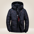 Men's goose down outdoor jacket – black – Edward Lawson
