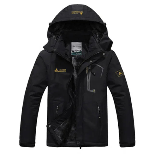 Men's windproof ski jacket – Black – Edward Lawson
