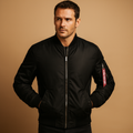 Men's lightweight bomber jacket – black – Edward Lawson