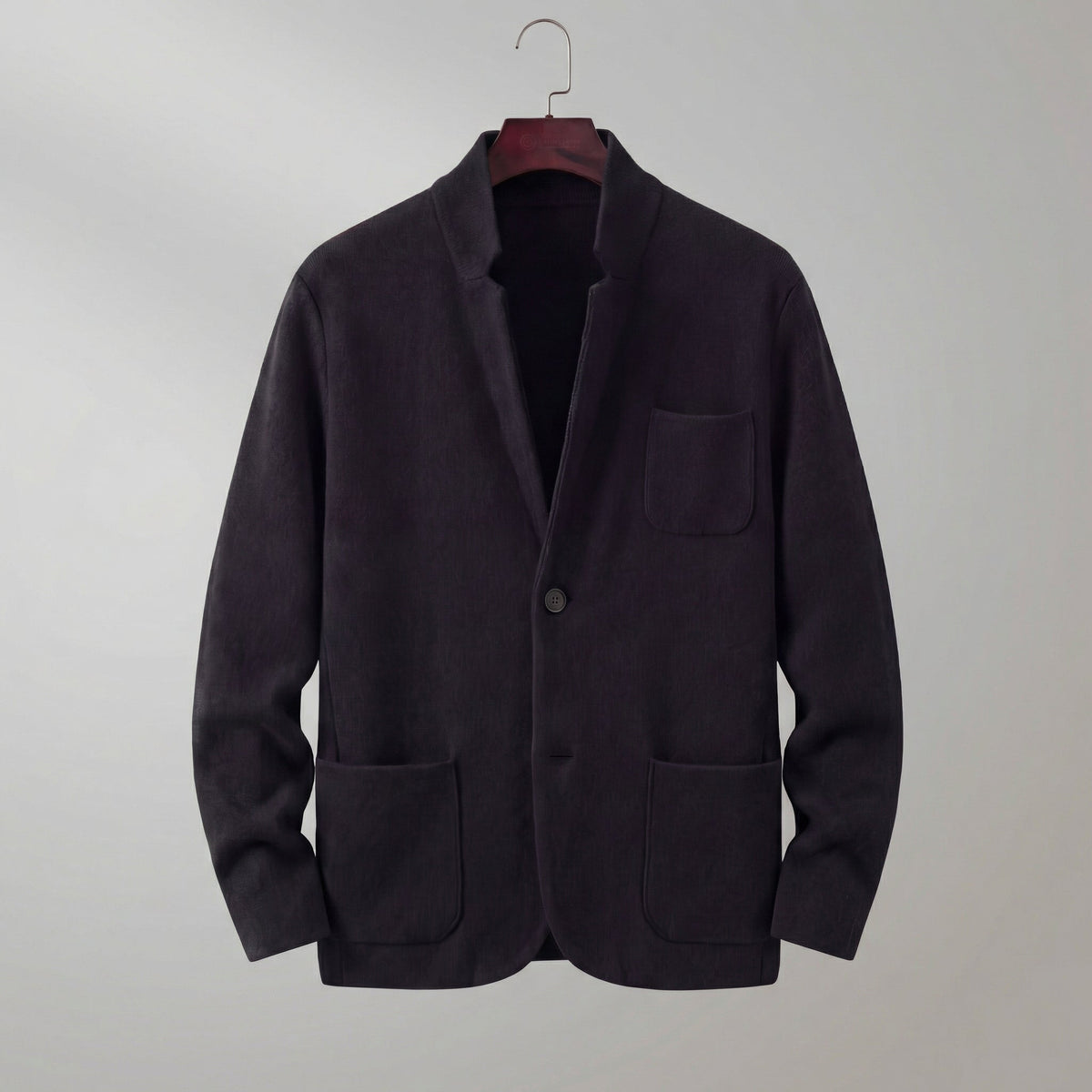 Men's tailored casual blazer – black – Edward Lawson