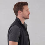 Men's tailored insulated vest – front view – Edward Lawson