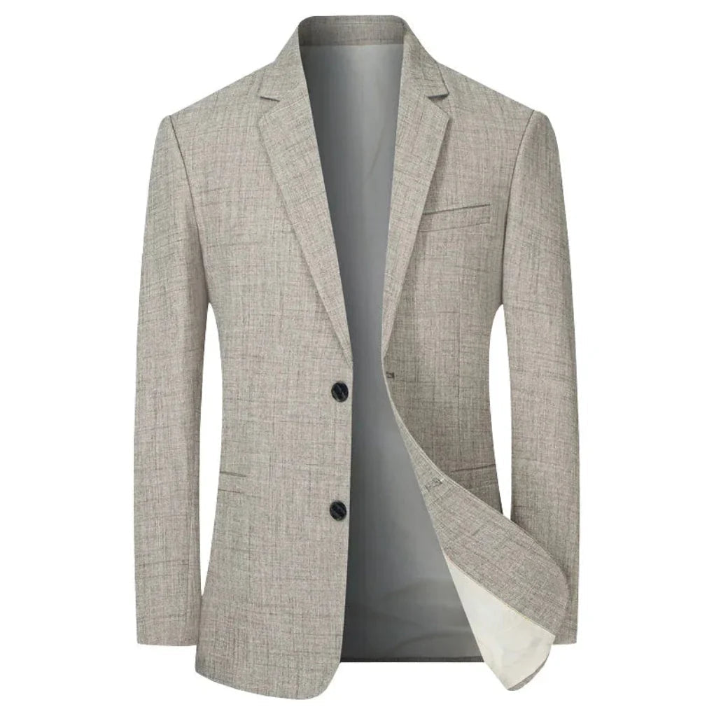 Men's vintage-style blazer – grey coffee – Edward Lawson