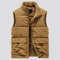 Men's corduroy vest – Khaki – Edward Lawson