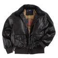 Men's leather bomber jacket – black – Edward Lawson