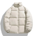 Men's warm puffer jacket – beige – Edward Lawson