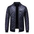 Men's diamond-quilted bomber jacket – Navy Blue – Edward Lawson
